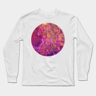 Pink Passion / Acrylic Pouring Long Sleeve T-Shirt